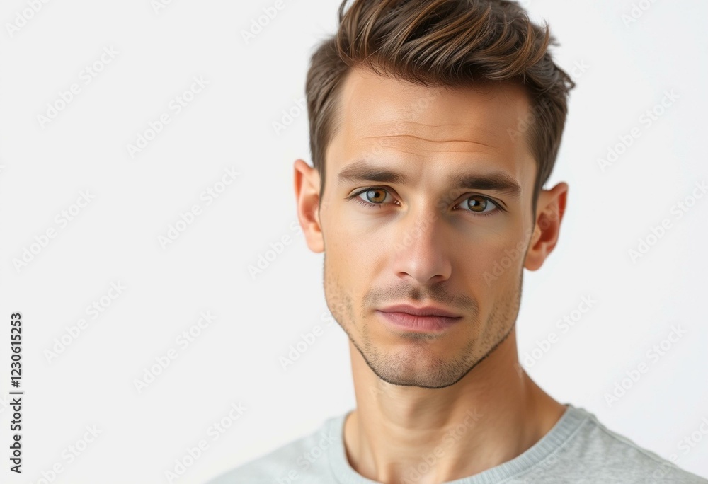 Obraz premium Male portrait with neutral expression
