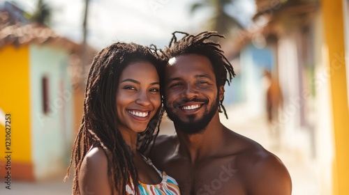 Valentine's Day celebration by a Black and Brazilian couple from Southeast Brazil.