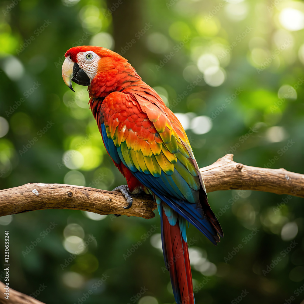 Obraz premium red and yellow macaw