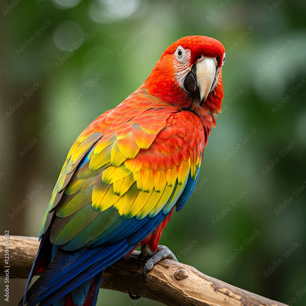Obraz premium red and yellow macaw