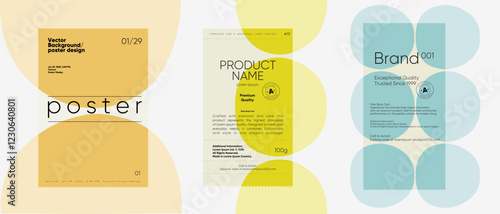 Elegant packaging concept with a balance of clean typography and soft shapes. Ideal for luxury and high-end branding.