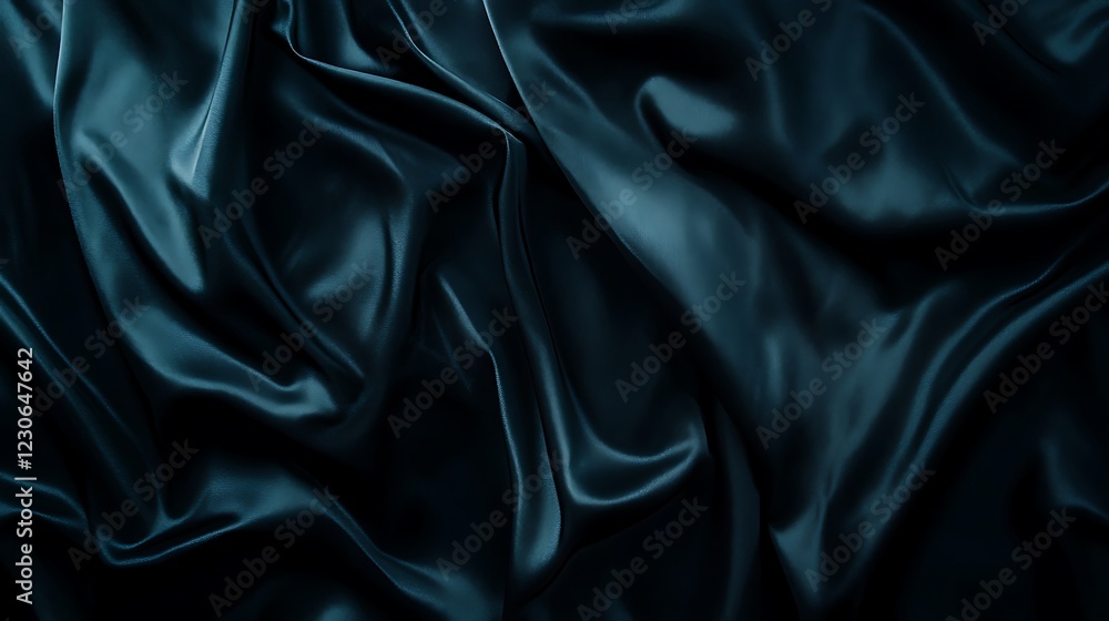 Fototapeta premium Dark flowing fabric background abstract