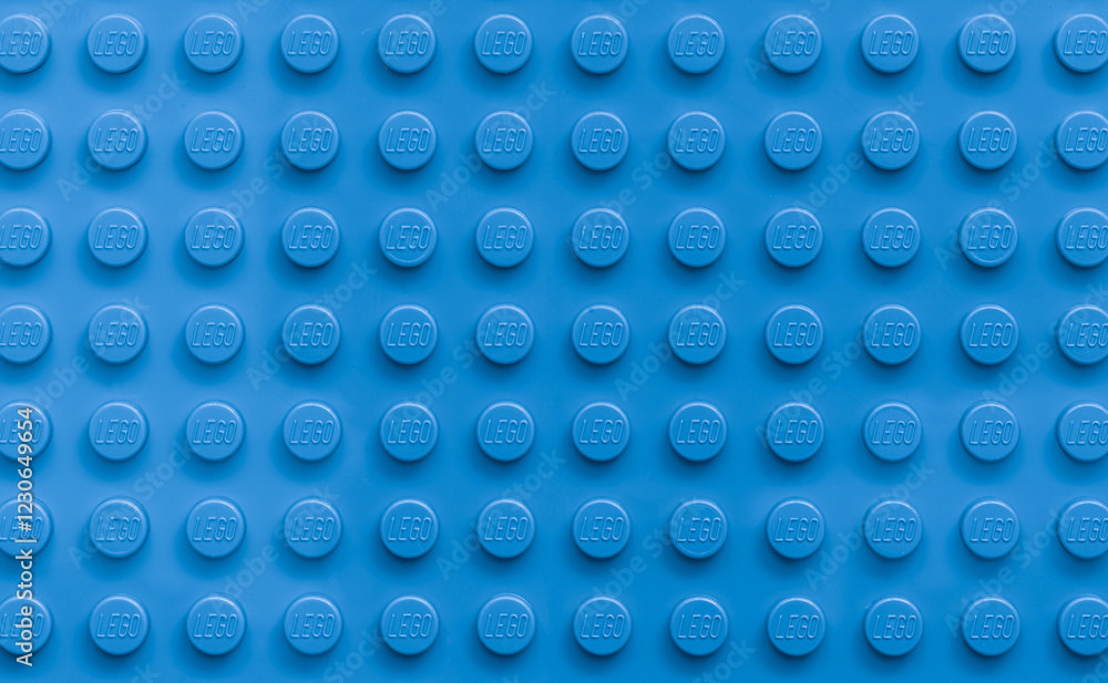 Naklejka premium Blue Lego plate for design purpose