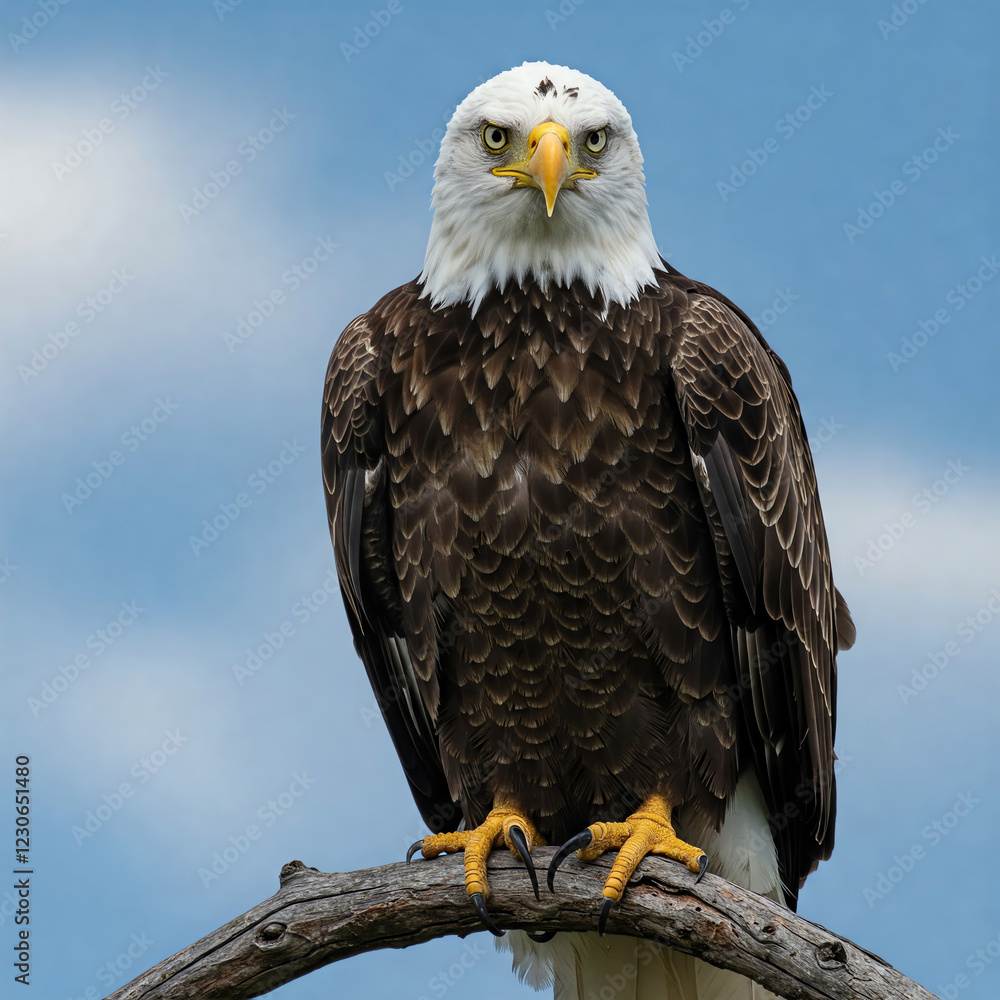 Obraz premium golden eagle on branch