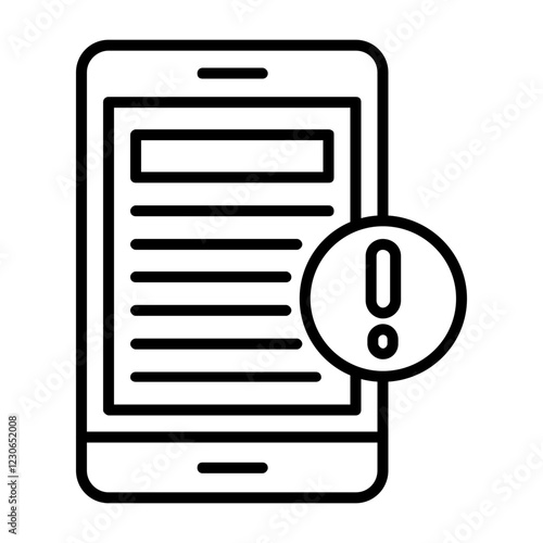 Fake news Outline Style Icon Design