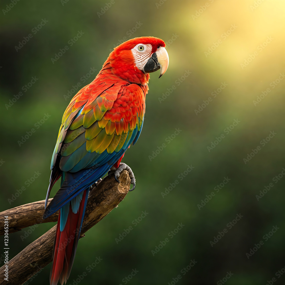 Obraz premium red and yellow macaw