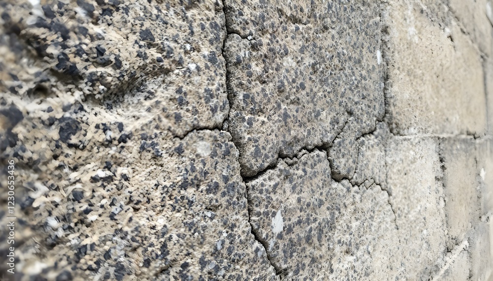 Aged stone textures on an old building Aged stone textures on an old building