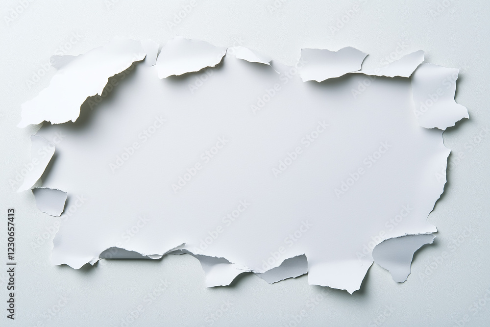 Fototapeta premium Zerrissenes Papier mit freiem Platz für kreative Ideen und Texte