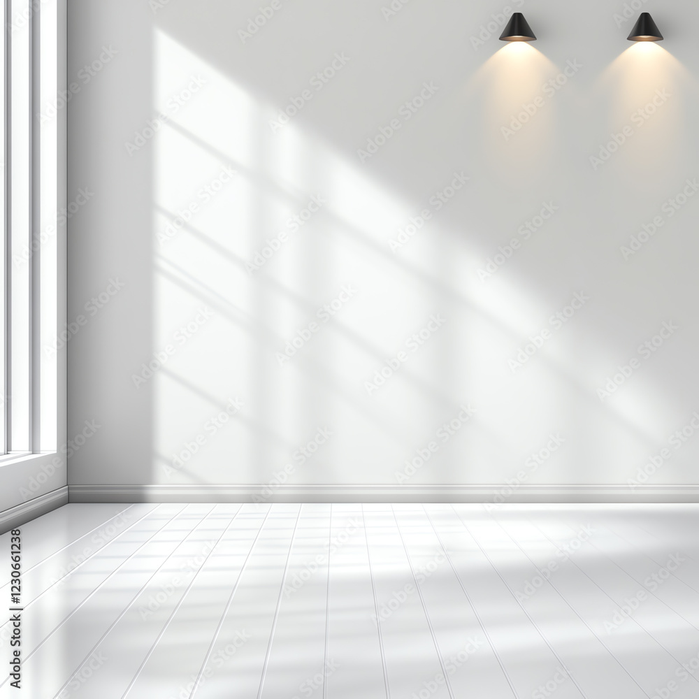 A bright, minimalistic interior showcasing clean lines and soft shadows from natural light, perfect for modern designs and inspiration. A bright, minimalistic interior showcasing clean lines and soft shadows from natural light, perfect for modern designs and inspiration.