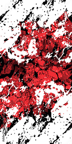 red ink splash