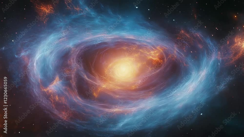 Exploring the Beauty of a Spiral Galaxy in Cosmic Space Exploring the Beauty of a Spiral Galaxy in Cosmic Space
