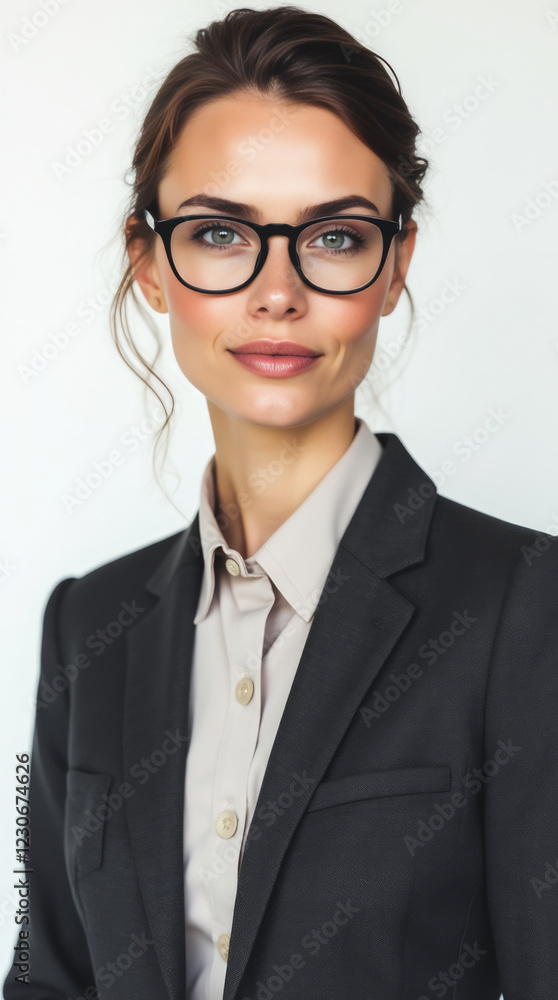 Medium Shot of a Scandinavian Businesswoman in Professional Attire Medium Shot of a Scandinavian Businesswoman in Professional Attire