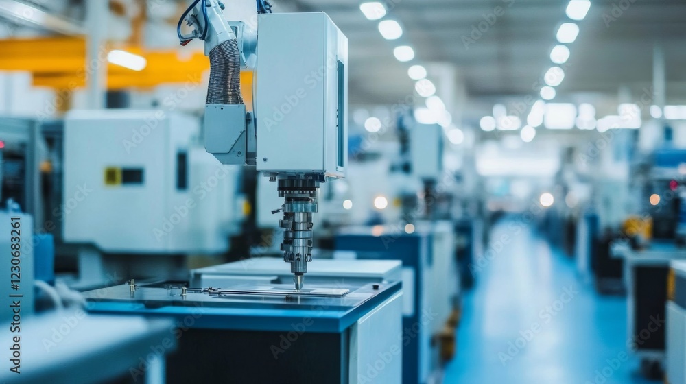 Automated Manufacturing Process in Modern Factory Automated Manufacturing Process in Modern Factory
