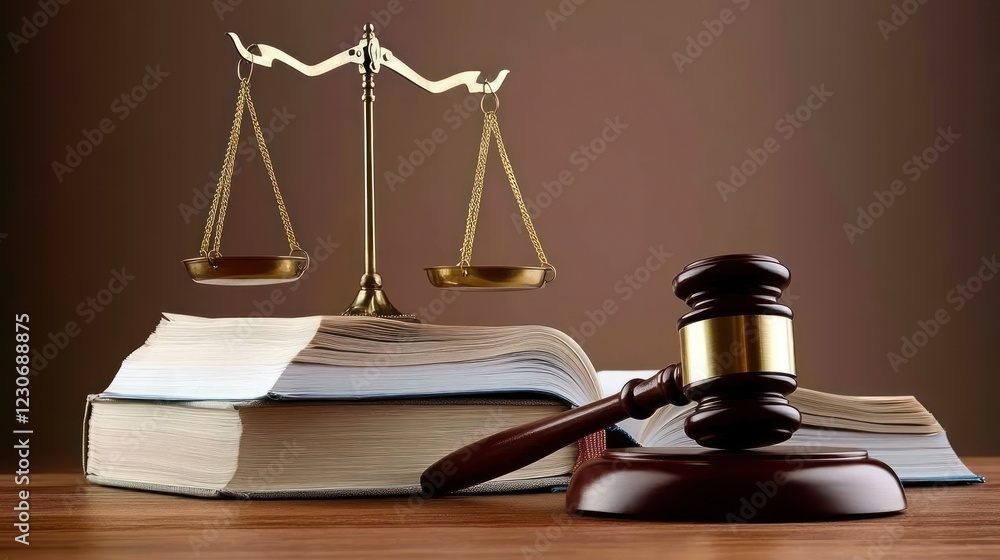 Scales of Justice Law Books and Gavel Scales of Justice Law Books and Gavel