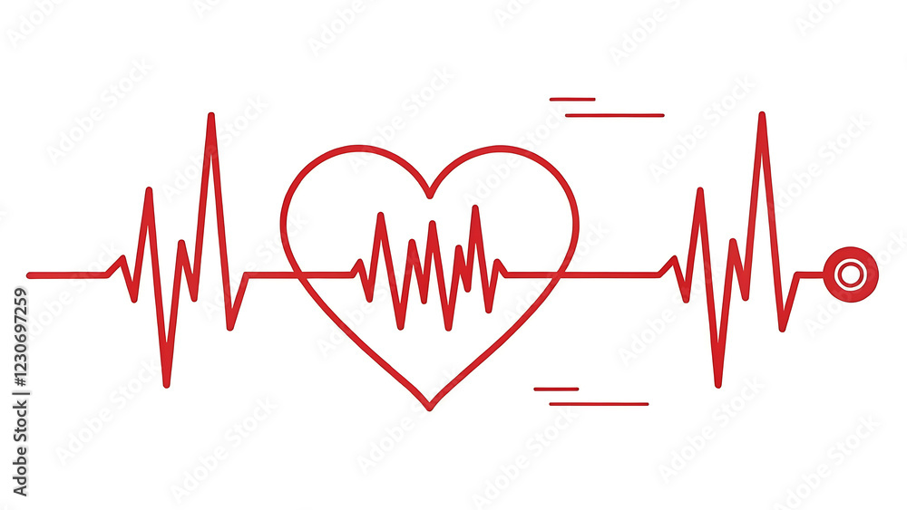 heart beat on e c g cardiogram vector
heart beat on e c g cardiogram vector