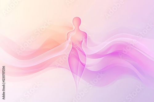 A simple icon of a female figure, symbolizing hormonal energy and balance