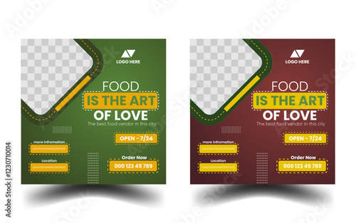 CREATIVE SOCIAL MEDIA FOOD POSTER DESIGN