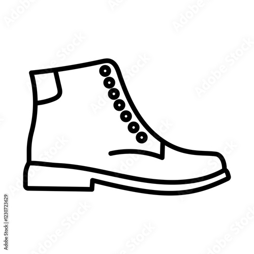 brisk boots icon Black and white logo