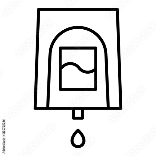 Electrical soap box icon Black and white logo