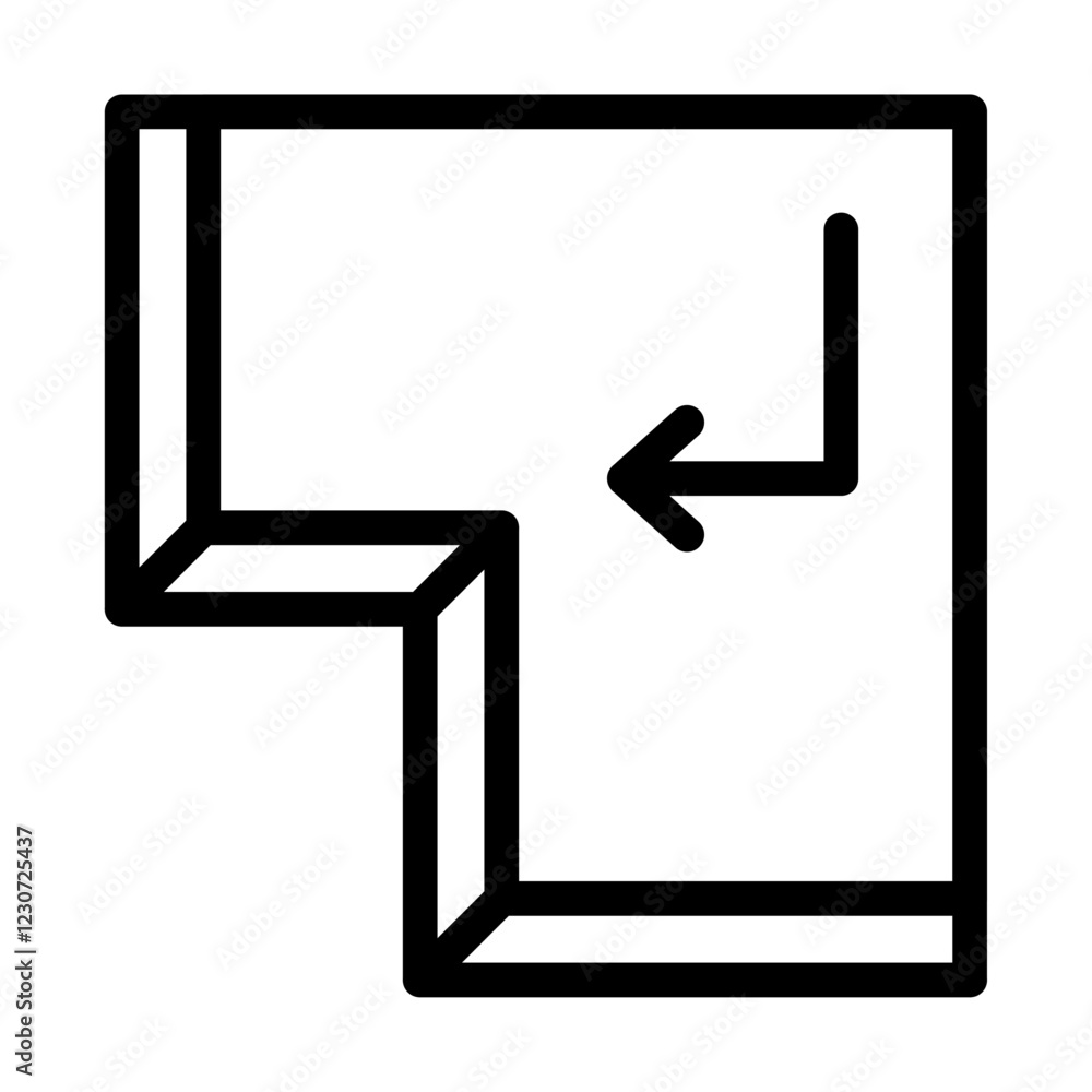 Enter keyboard key icon Black and white logo Enter keyboard key icon Black and white logo
