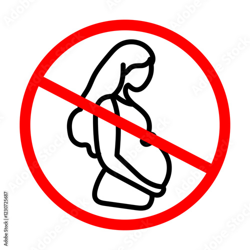 Forbidden pregnant Black and white logo