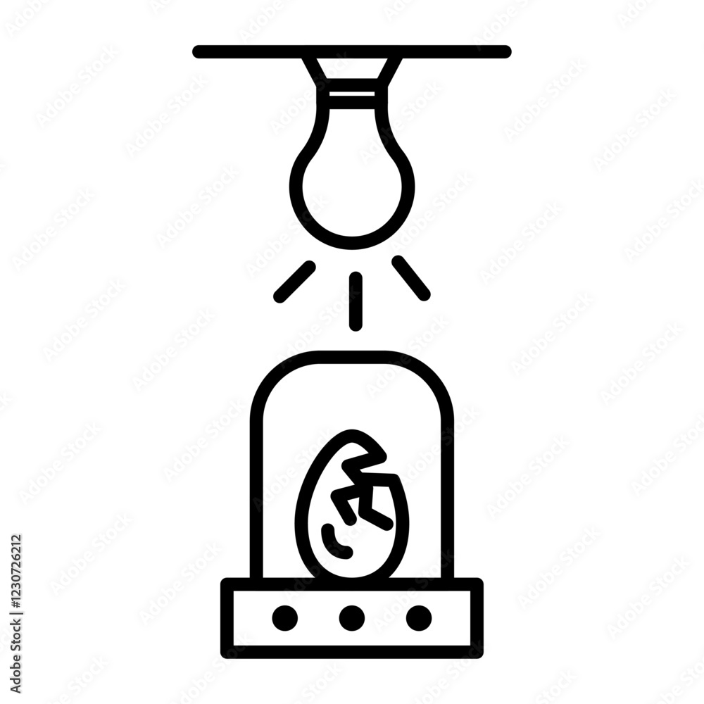 Incubator Icon Black and white logo Incubator Icon Black and white logo