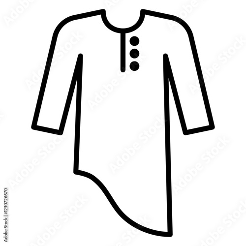 Kurta icon Black and white logo