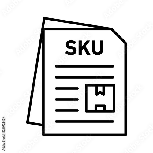 SKU description icon Black and white logo