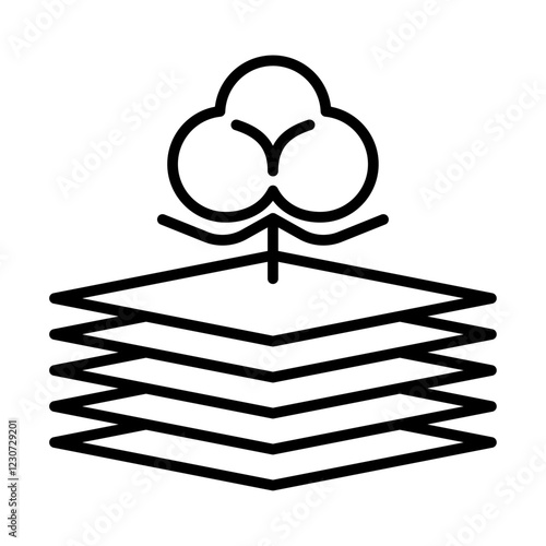 Vape cotton pads icon Black and white logo