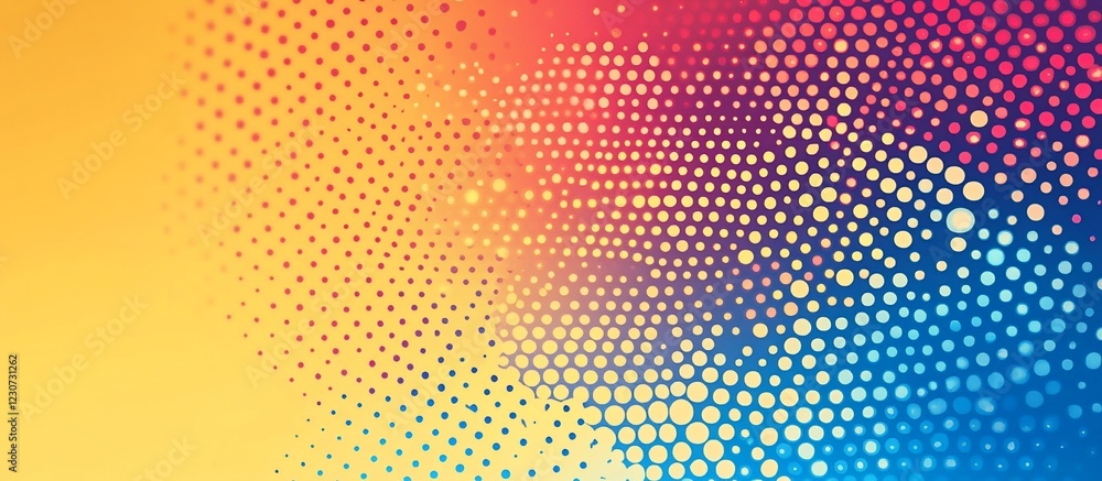 Vibrant Halftone Gradient: A Colorful Abstract Design Vibrant Halftone Gradient: A Colorful Abstract Design