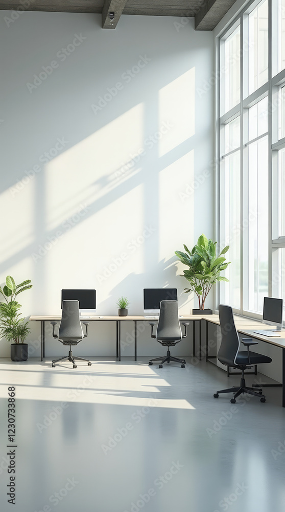 Modern and Minimalistic Office Space Defined by Clean Lines and an Abundance of Natural Light Modern and Minimalistic Office Space Defined by Clean Lines and an Abundance of Natural Light