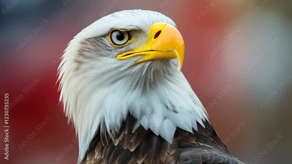 Majestic bald eagle gaze: intense focus and alertness in natural habitat Majestic bald eagle gaze: intense focus and alertness in natural habitat