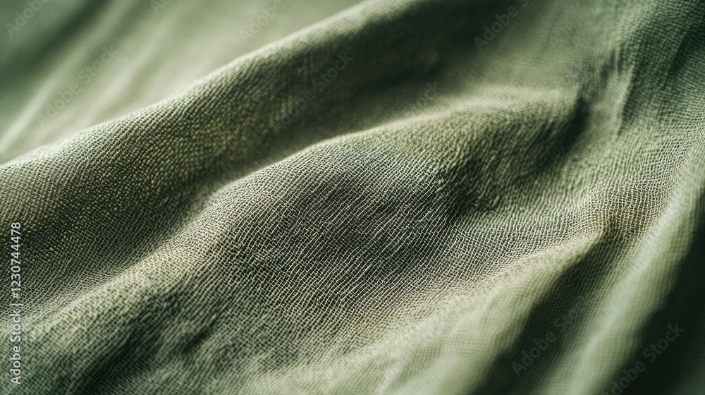 Fototapeta premium Textile Close-up with Patterned Fabric