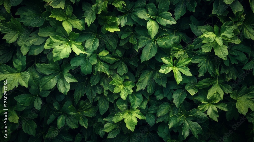 Lush Green Foliage Texture Background Lush Green Foliage Texture Background
