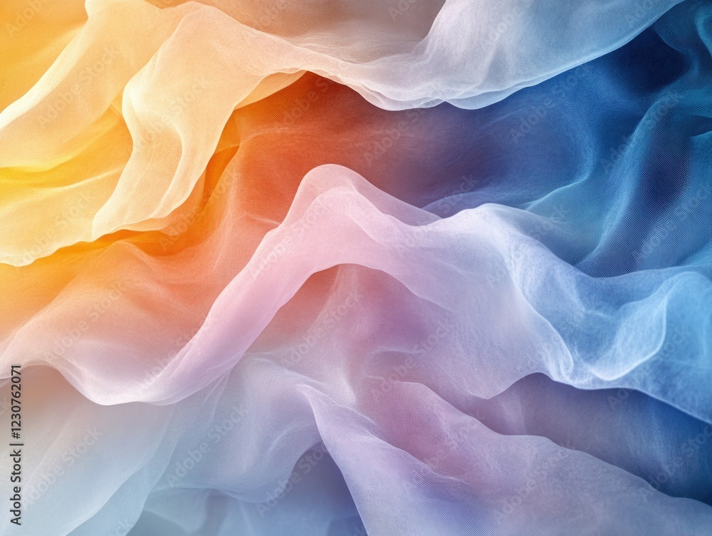 Obraz premium Serene Sculpted Waves