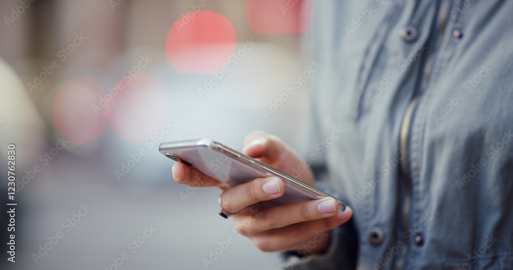 Smartphone, browsing and hands of student, online and checking of email for application results or education. Outdoor, person and scroll for feedback from college, digital or waiting for notification Smartphone, browsing and hands of student, online and checking of email for application results or education. Outdoor, person and scroll for feedback from college, digital or waiting for notification