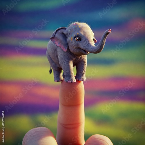 elephant playing