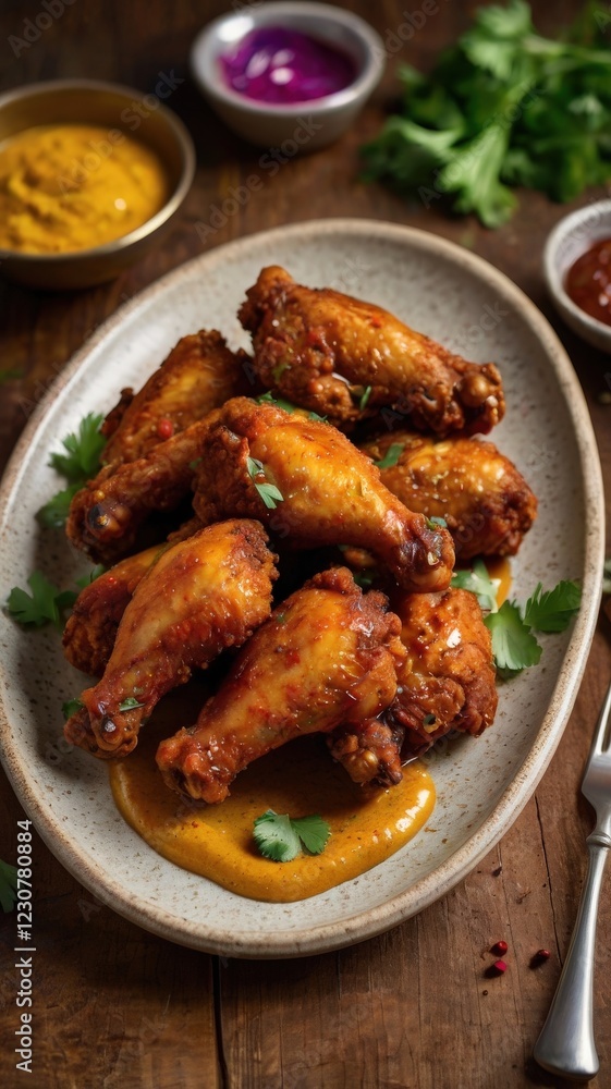 Fusion-Style Chicken Wings with Aromatic Curry Breading – Crispy and Golden Fusion-Style Chicken Wings with Aromatic Curry Breading – Crispy and Golden