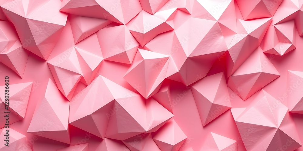 Intricate origami patterns forming a soft dreamy Valentine's Day wallpaper, with hazy soft light, emphasizing folded paper texture and geometric precision, using a delicate palette of pinks, reds Intricate origami patterns forming a soft dreamy Valentine's Day wallpaper, with hazy soft light, emphasizing folded paper texture and geometric precision, using a delicate palette of pinks, reds