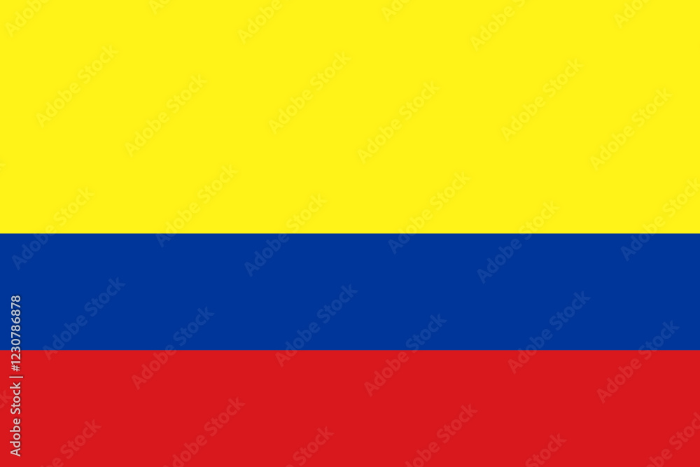 Fototapeta premium Colombia national flag. Flag of Colombia