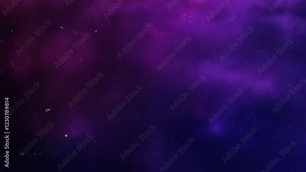 Vibrant cosmic nebula transformation in motion with deep purple radiance Vibrant cosmic nebula transformation in motion with deep purple radiance