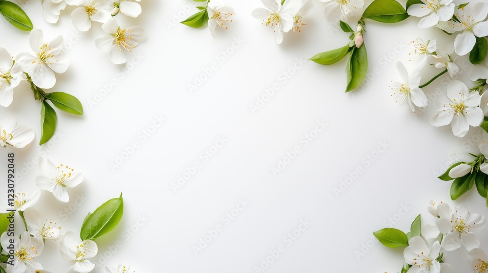 Spa natural cosmetic concept. White background with copy space for text Spa natural cosmetic concept. White background with copy space for text