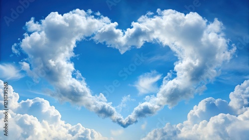 Whimsical Heart-Shaped Clouds , fantasy, whimsy photo