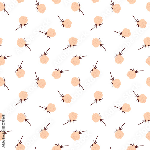 rose peach seamless pattern