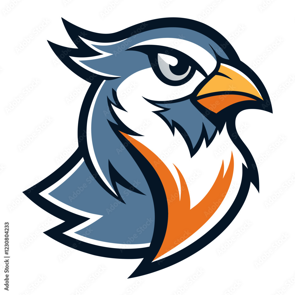 Obraz premium Sparrow Bird Vector Illustration - Cartoon, Clipart & Line Art Design on White Background, Sparrow bird vector illustration in cartoon, clipart, and line art style with a white background.