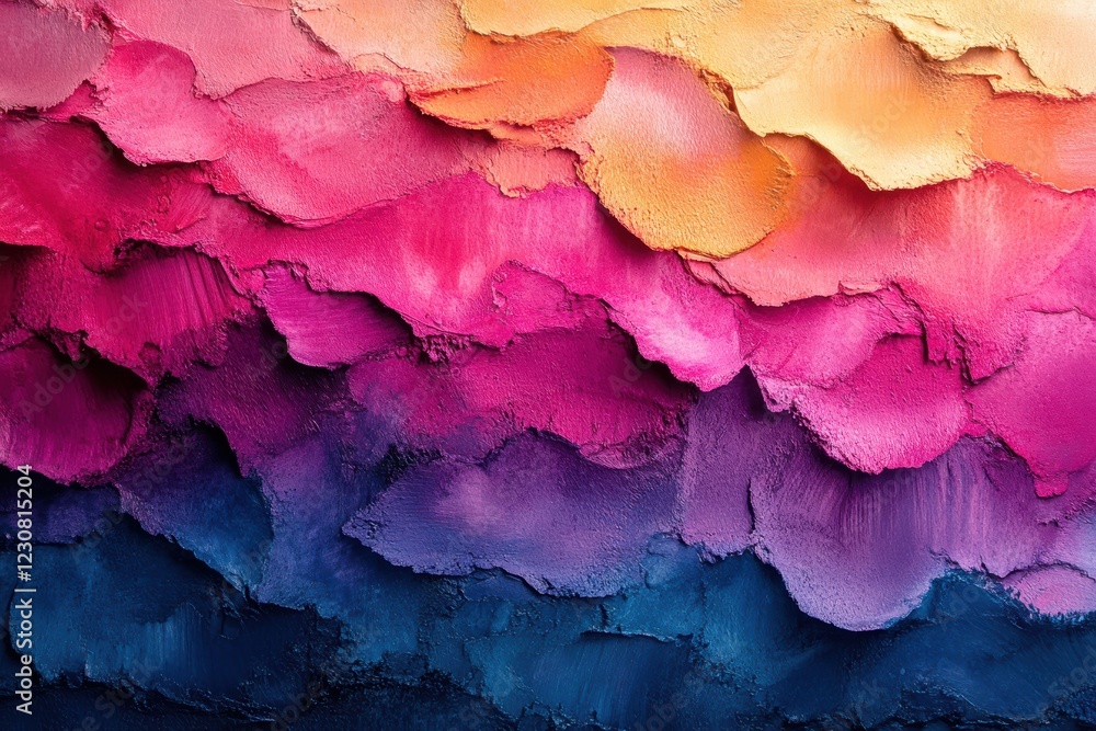 Fototapeta premium Textured watercolor strokes blending vibrant colors in an abstract composition