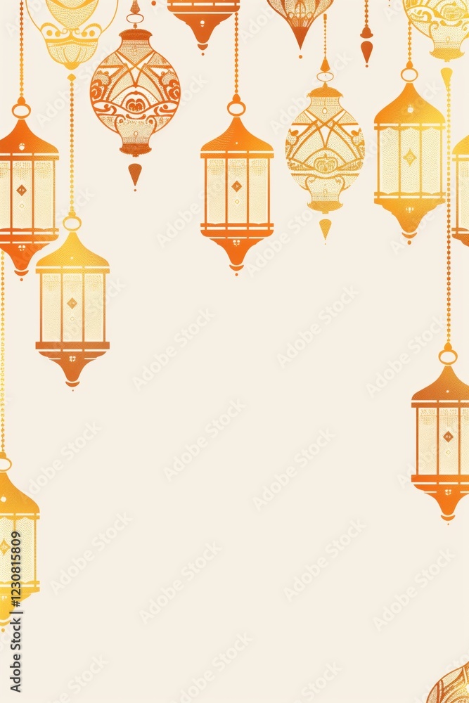 Fototapeta premium Islamic Muslim Arabian style pattern background