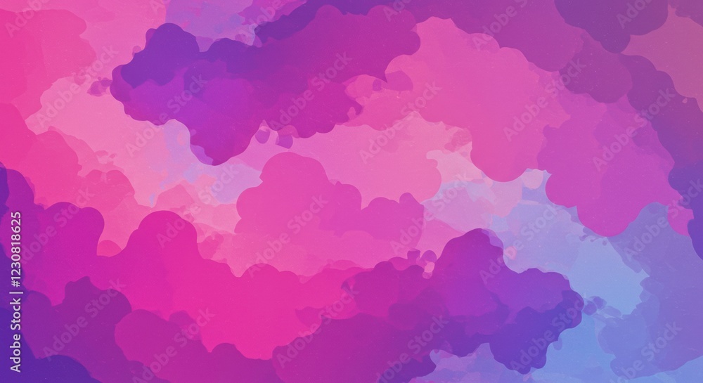 Abstract Brushstrokes of Color: A vibrant and dynamic abstract design, filled with brushstrokes of pink, purple, and other hues.