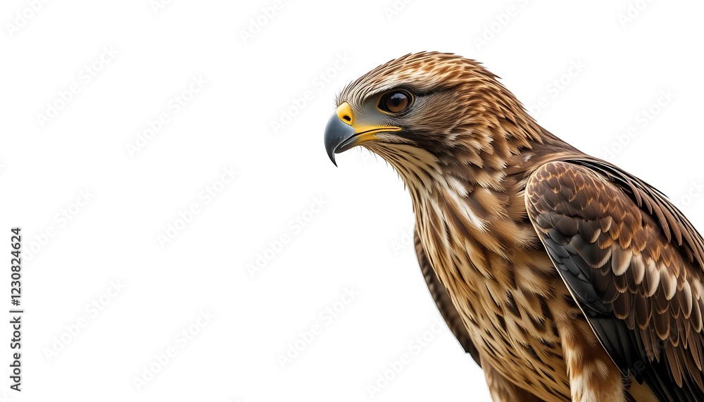Majestic Hawk Portrait: A Detailed Study in Warm Tones Majestic Hawk Portrait: A Detailed Study in Warm Tones