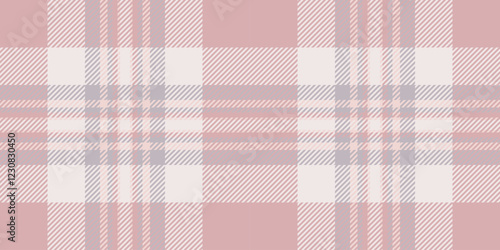 Stripped seamless fabric texture, home tartan plaid vector. White pattern background textile check in light and white colors.